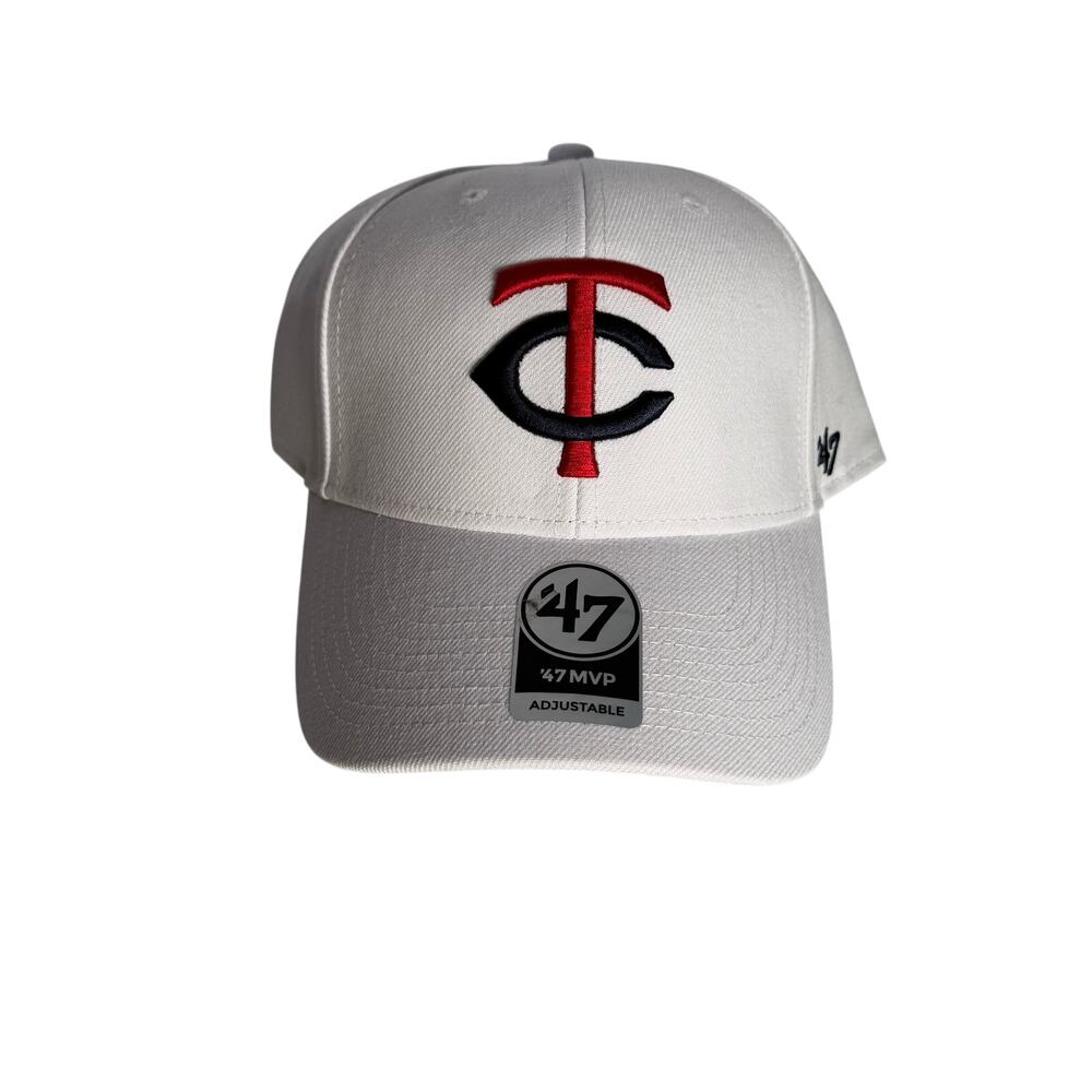 47 Minnesota Twins White MVP Adjustable MLB Baseball Hat Cap NWT OSFM